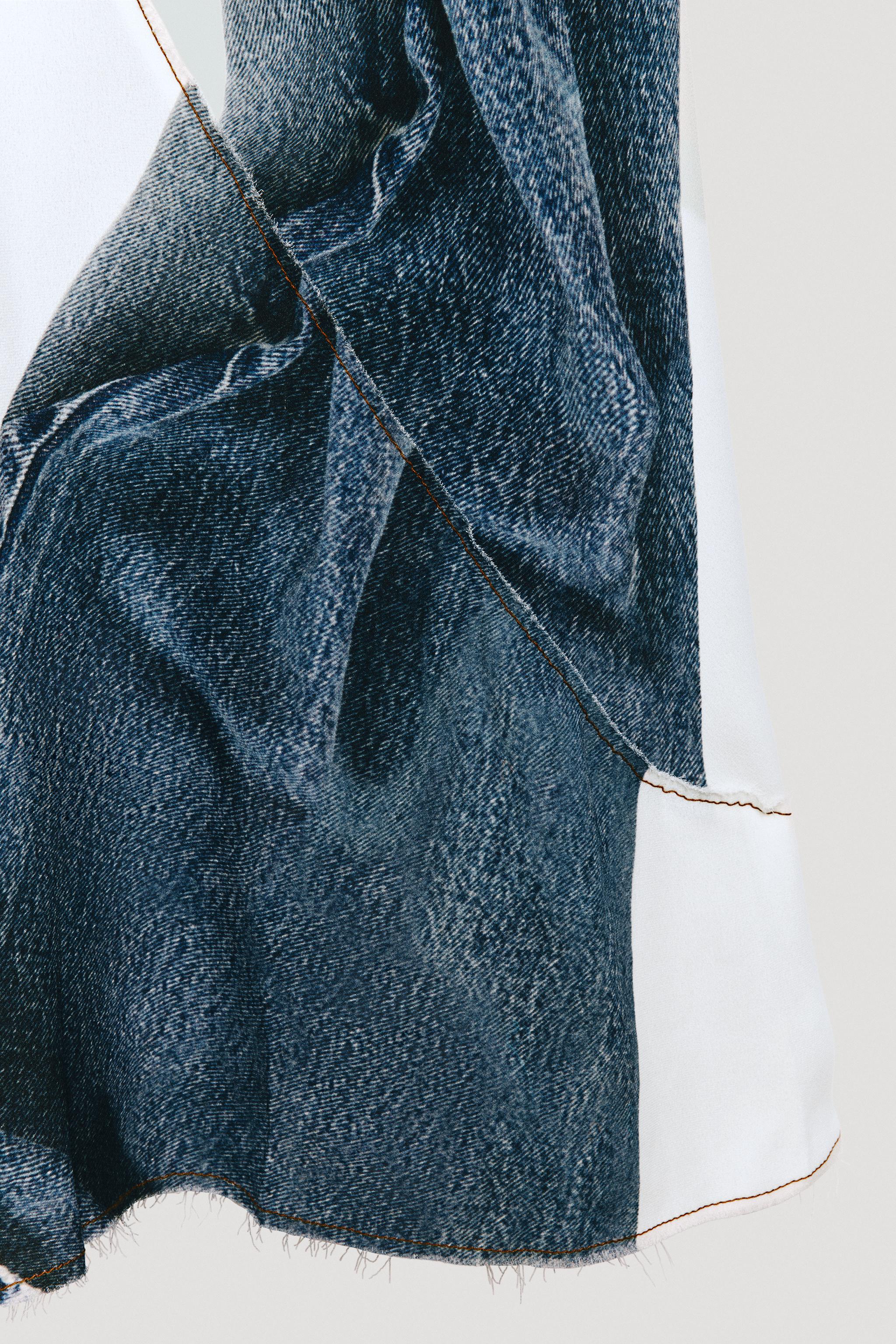 LIMITED EDITION DENIM PRINT DRESS